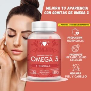 Gomitas Omega 3 y Vitamina E x60